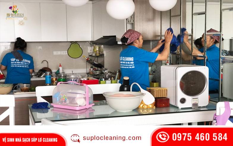 Dịch vụ vệ sinh nhà tại phường Vĩnh Hưng chuyên nghiệp của Súp Lơ Cleaning