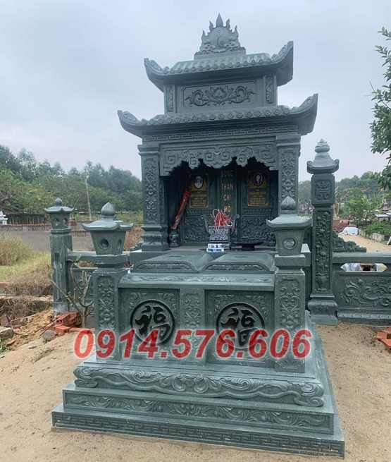 33+ mẫu mộ đá đôi đẹp bán nam định - mộ đá xanh đen đẹp.jpg