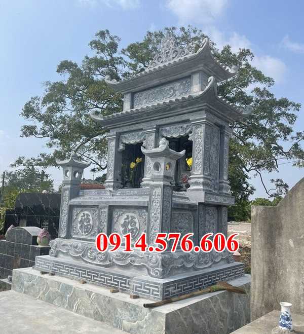 39 + kích thước mẫu mộ đá đôi ba mái đẹp hà nam.jpg