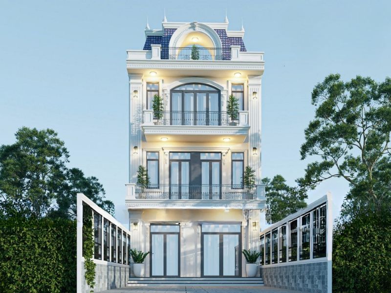 Biệt thự 3 tầng diện tích 120m2 mái Pháp thiết kế có sân thượng sau tiện...jpg