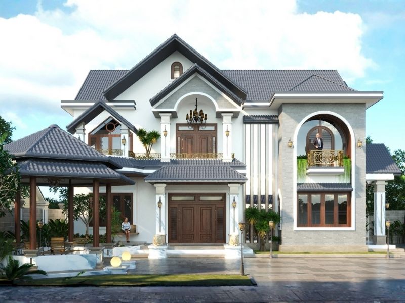 Biệt thự mái Thái đẹp ai cũng mơ ước Xây dựng Nhất Tín 2.jpg