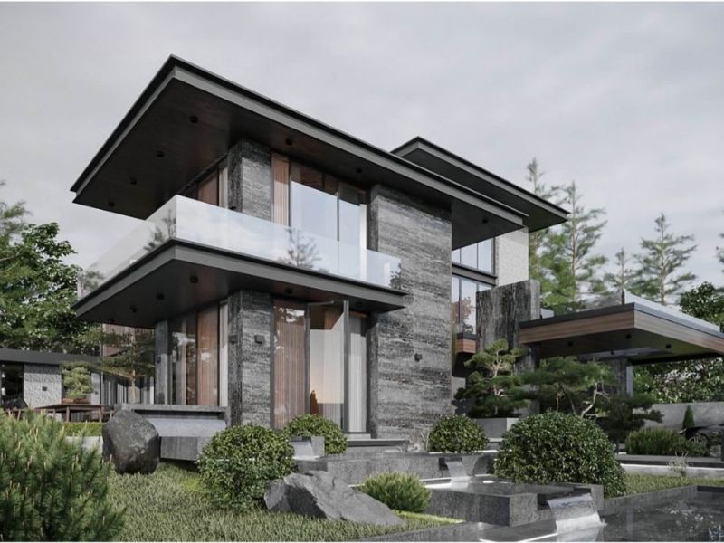 Các mẫu nhà vườn_ nghỉ dưỡng mái bằng thoáng mát, gần gũi thiên nhiên Xâ...jpg