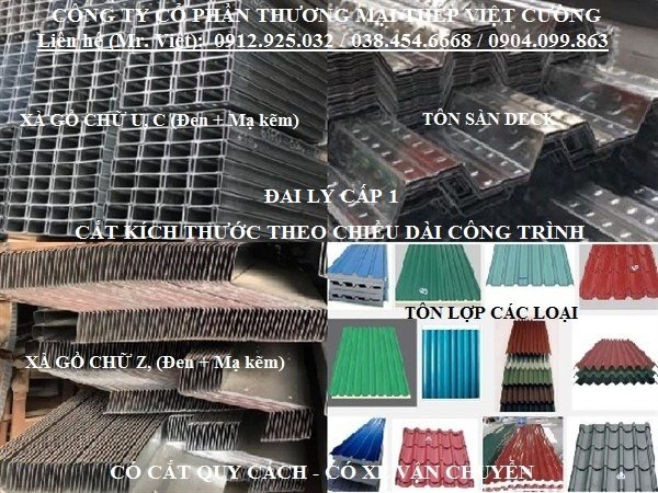 Giá tôn lợp giá xà gồ C, U, Z năm 2026..jpg