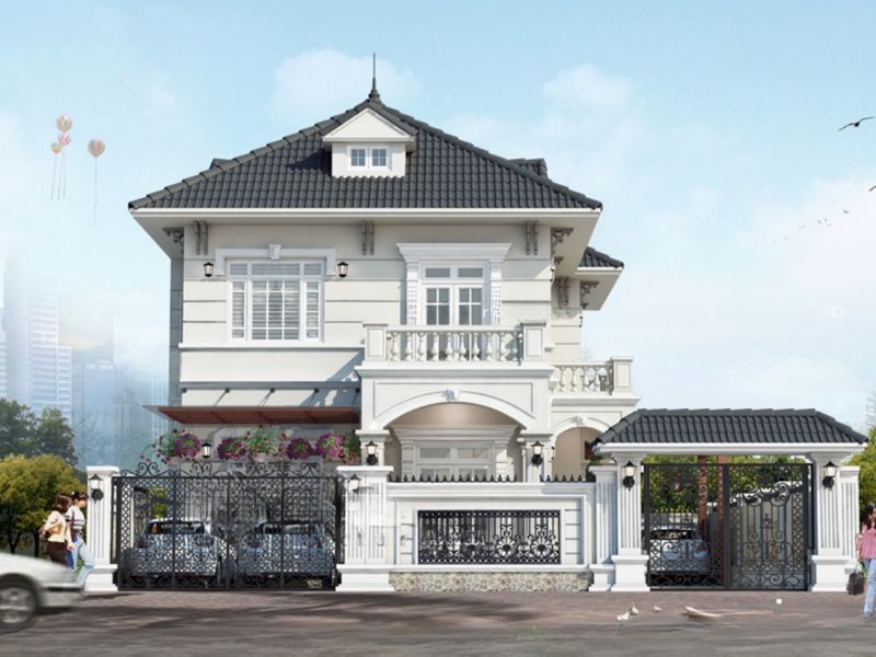 Hình ảnh nhà đẹp 2 cổng mái Nhật ấn tượng Xây dựng Nhất Tín 6.jpg