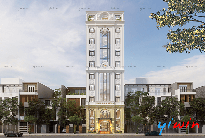 Khách sạn 3 sao Xuan Linh Hotel mang phong cách tân cổ điển sang trọng, phào chỉ tinh tế.png