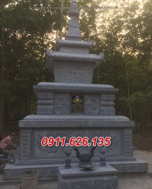 mẫu mộ đá đẹp bán hòa bình - 50 mộ tháp phật giáo để tro cốt (1).jpg