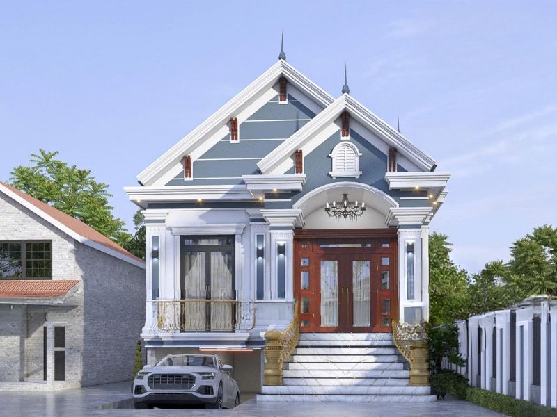 Mẫu nhà 1 tầng 80m2 3 phòng ngủ có hầm để xe tiện ích Xây dựng Nhất Tín 1.jpg