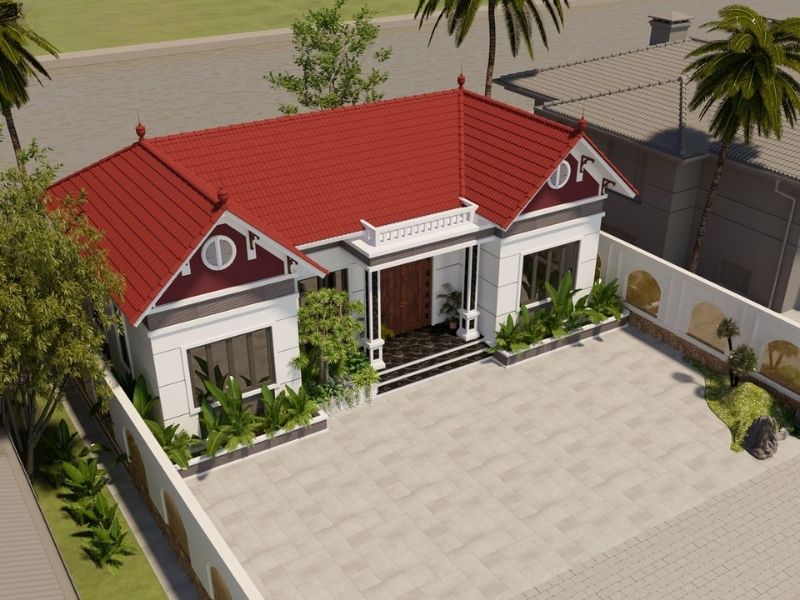 Mẫu nhà ba gian mái Thái đẹp mắt  Xây dựng Nhất Tín 1.jpg