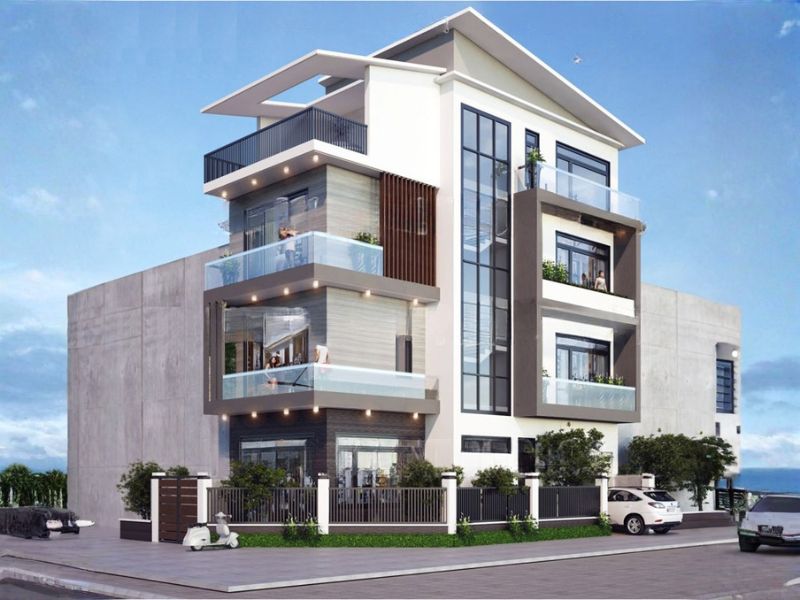 Mẫu nhà lô góc 2 mặt tiền phong cách tối giản Xây dựng Nhất Tín 2.jpg