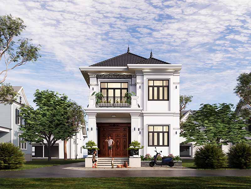 mau nha ngang 8m 1 tret 1 lau mai Nhat cho gia dinh chi Thu Binh Duong Nhat Tin (1).jpg