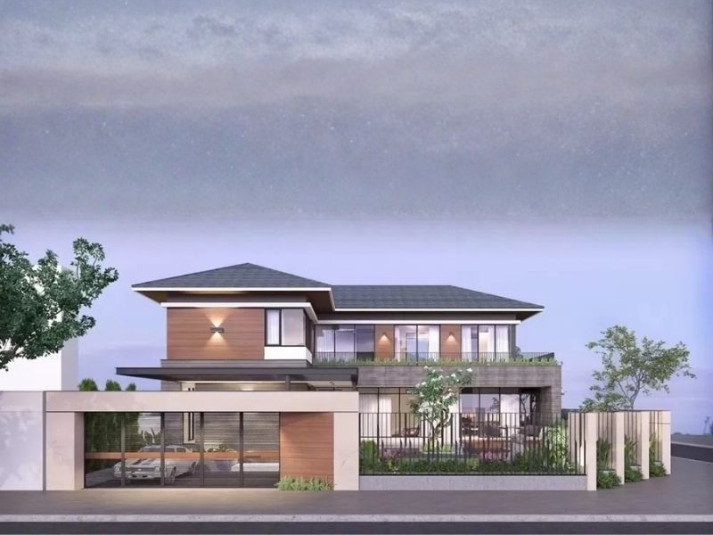 Mẫu nhà ống lô góc kiến trúc mái Nhật bề thế Xây dựng Nhất Tín 1.jpg