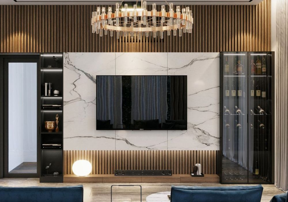 Thiết kế nội thất phòng khách chung cư phong cách hiện đại