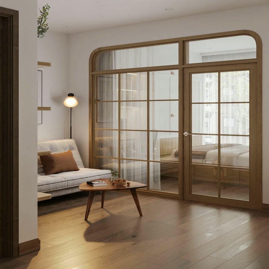 Căn hộ Studio 20m2 sử dụng giường bục thông minh để lưu trữ đồ đạc