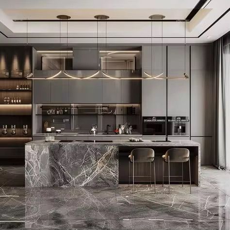 Thiết kế khu bếp ăn chung cư 100m2 liên thông