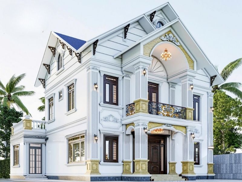 Thiết kế nhà 200m2 2 tầng mái Thái có phòng làm việc riêng yên tĩnh Xây dự...jpg