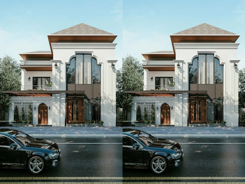 Thiết kế nhà chữ L 2 tầng 80m2 mái Nhật theo xu hướng Hiện Đại Xây dựng N...jpg