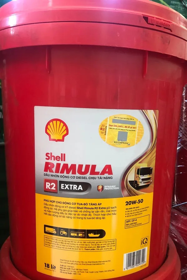 Dầu nhớt động cơ Shell Rimula R2 Extra 20W50 chính hãng, Giá tốt tại ...