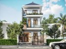 Thiết kế nhà phố 140m2 mái Nhật 3 tầng thanh thoát trong từng đường nét Xâ...jpg